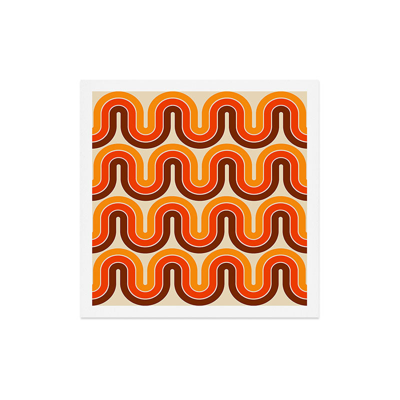70s Retro Vintage Style 821 Autumn Art Print