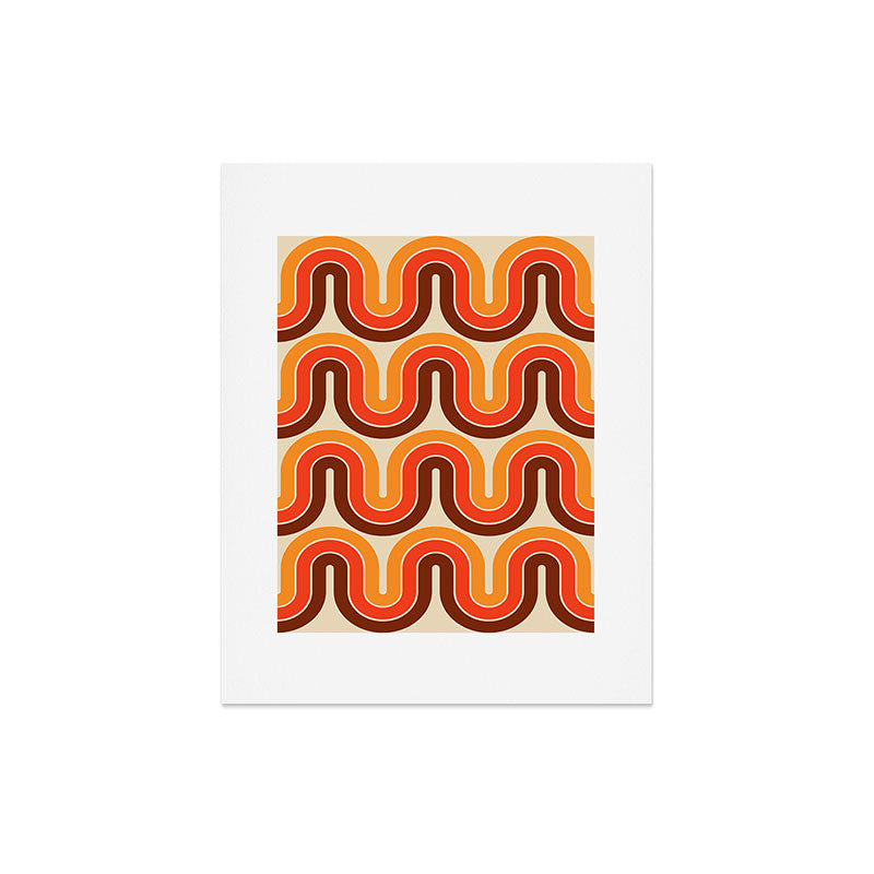 70s Retro Vintage Style 821 Autumn Art Print