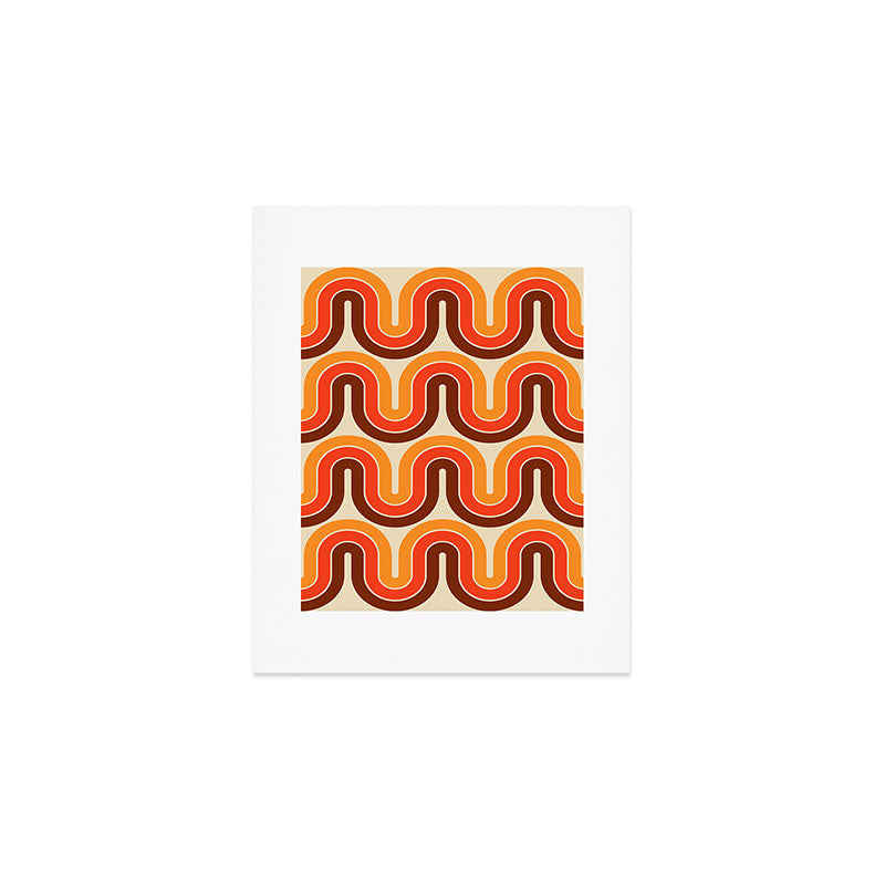 70s Retro Vintage Style 821 Autumn Art Print