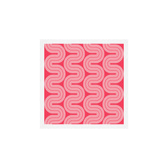 70s Throwback Wavy Stripes Pattern Art Print