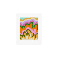 70s Hippie Retro Abstract Colorful Explosion Art Print
