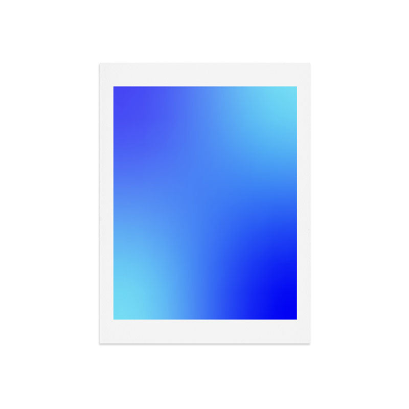 16 Blue Gradient 220506 Aura Ombre Valourine Digital Minimalist Art Art Print