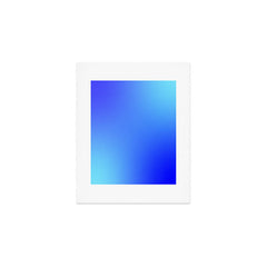 16 Blue Gradient 220506 Aura Ombre Valourine Digital Minimalist Art Art Print