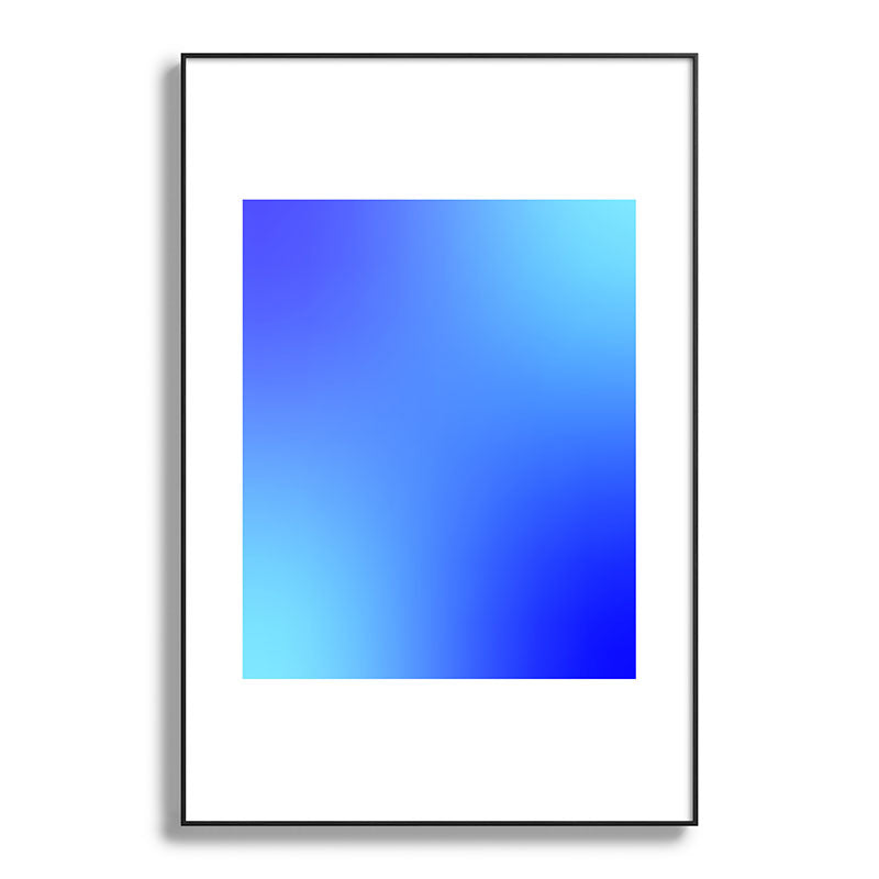 16 Blue Gradient 220506 Aura Ombre Valourine Digital Minimalist Art Framed Art Print