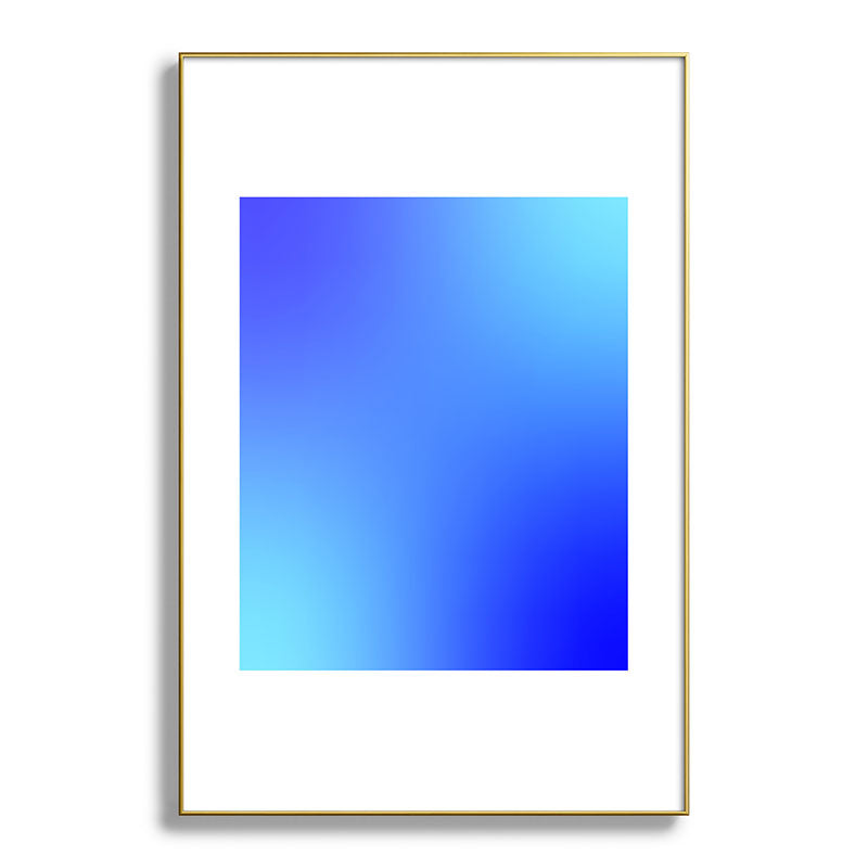 16 Blue Gradient 220506 Aura Ombre Valourine Digital Minimalist Art Framed Art Print