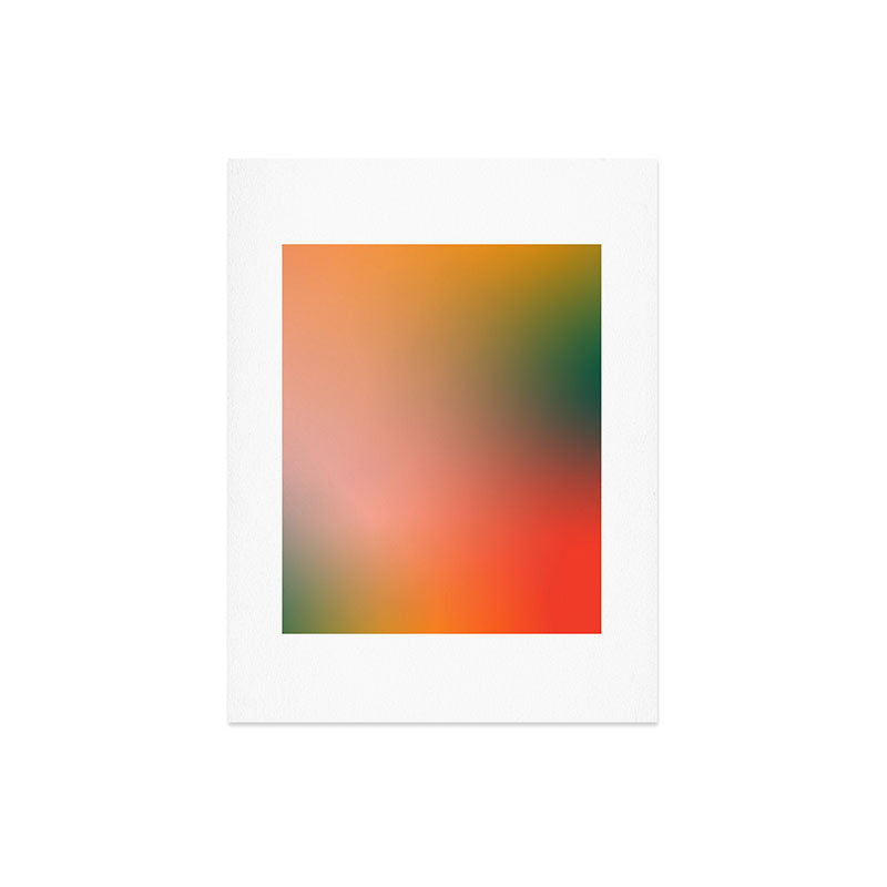 16 Burning Romance Ombre Gradient by Valourine 240816 Art Print