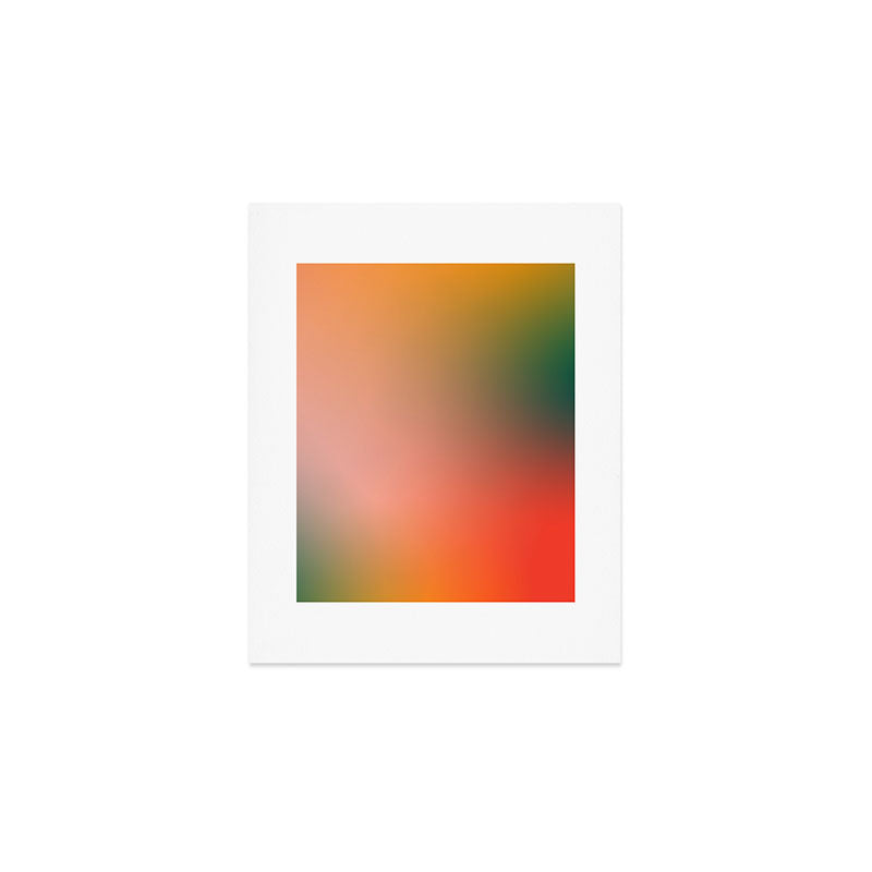 16 Burning Romance Ombre Gradient by Valourine 240816 Art Print