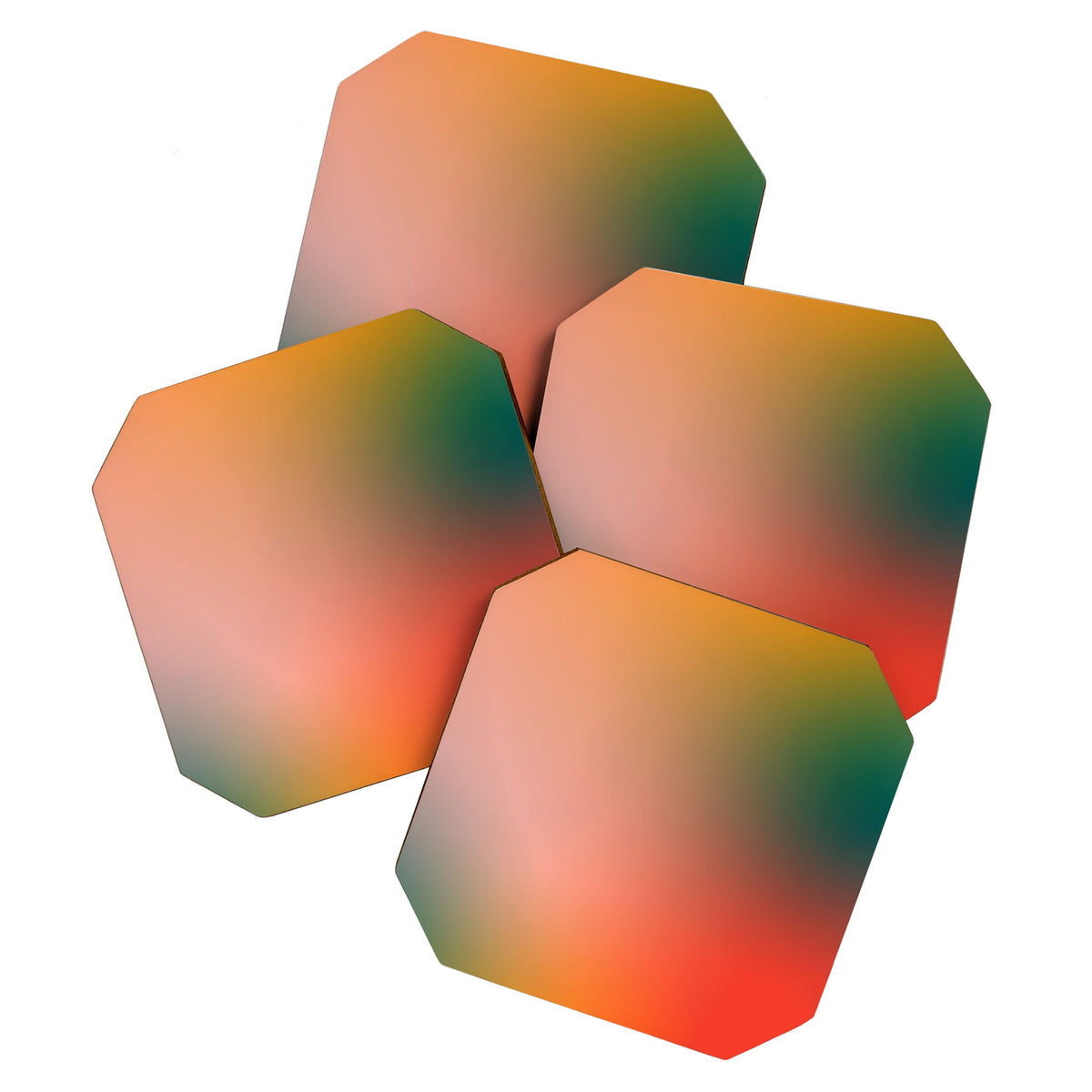 16 Burning Romance Ombre Gradient by Valourine 240816 Coaster