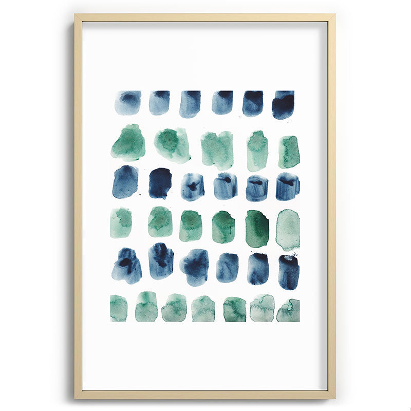 17  Minimalist Art 220419 Abstract Expressionism Watercolor Painting Valourine Design  Framed Art Print