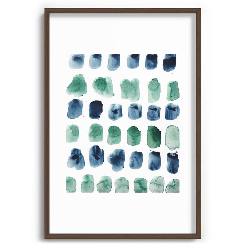 17  Minimalist Art 220419 Abstract Expressionism Watercolor Painting Valourine Design  Framed Art Print