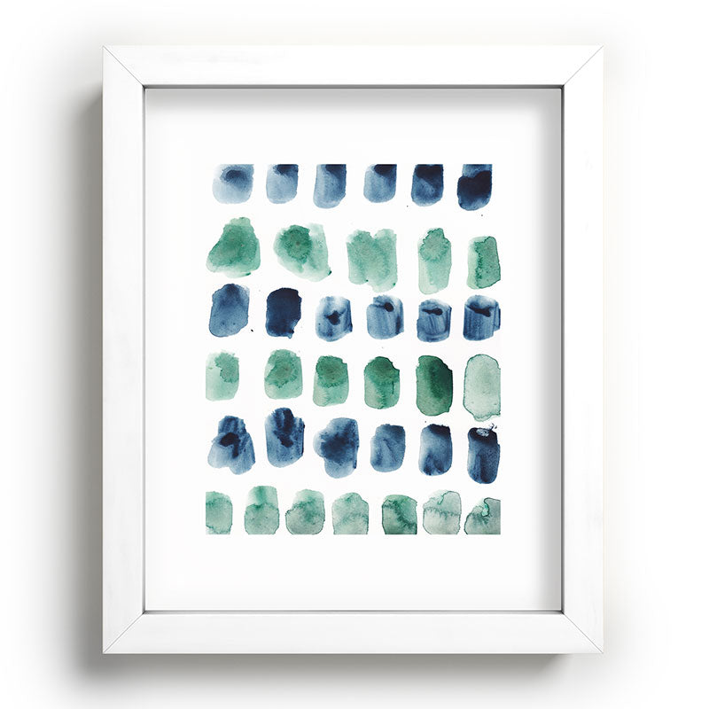 17  Minimalist Art 220419 Abstract Expressionism Watercolor Painting Valourine Design  Framed Art Print