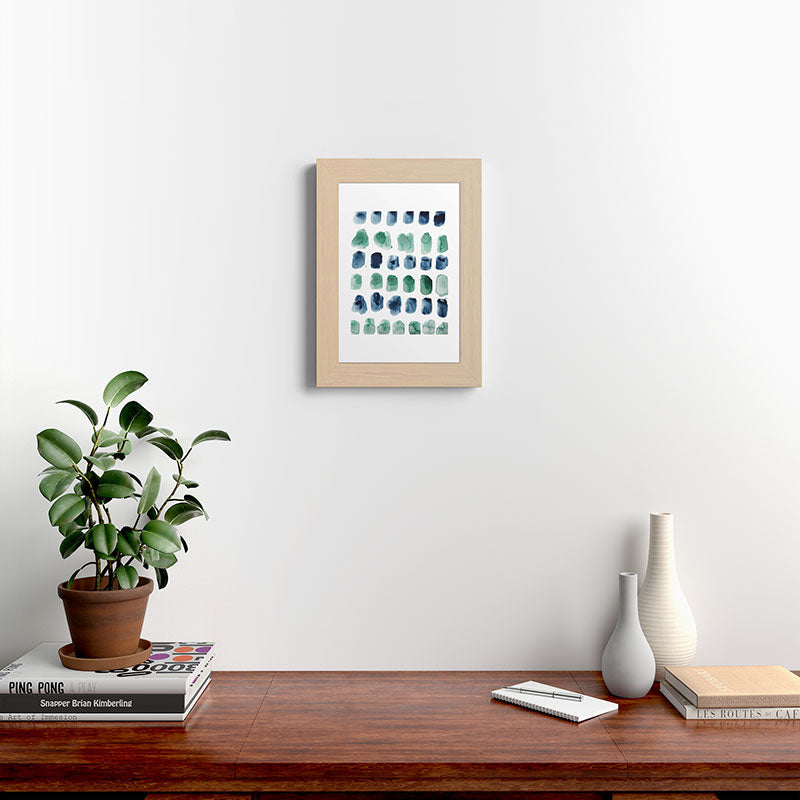17  Minimalist Art 220419 Abstract Expressionism Watercolor Painting Valourine Design  Framed Art Print