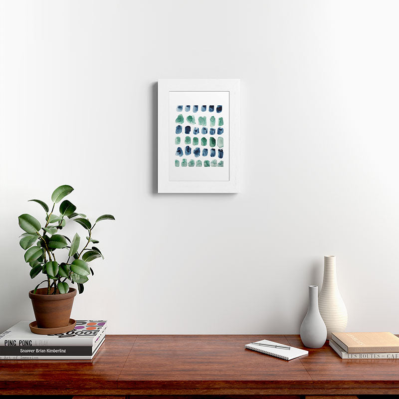 17  Minimalist Art 220419 Abstract Expressionism Watercolor Painting Valourine Design  Framed Art Print