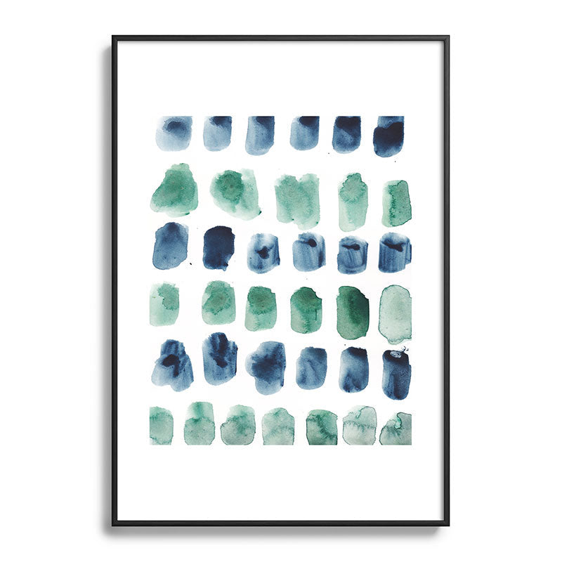 17  Minimalist Art 220419 Abstract Expressionism Watercolor Painting Valourine Design  Framed Art Print