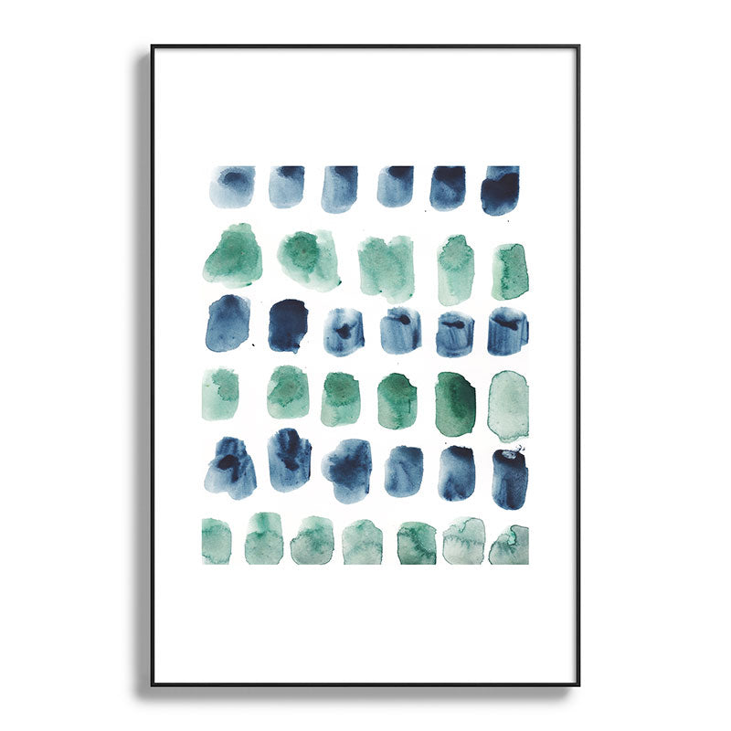 17  Minimalist Art 220419 Abstract Expressionism Watercolor Painting Valourine Design  Framed Art Print