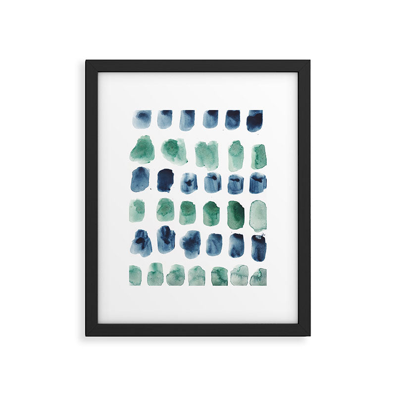 17  Minimalist Art 220419 Abstract Expressionism Watercolor Painting Valourine Design  Framed Art Print