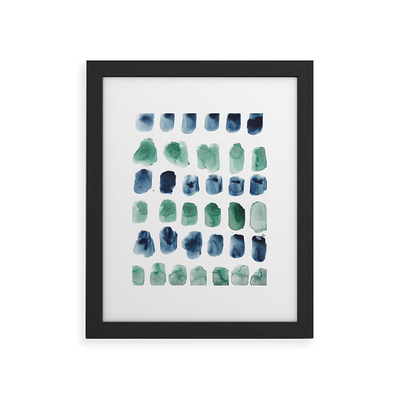 17  Minimalist Art 220419 Abstract Expressionism Watercolor Painting Valourine Design  Framed Art Print