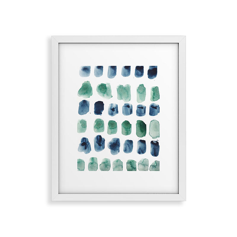 17  Minimalist Art 220419 Abstract Expressionism Watercolor Painting Valourine Design  Framed Art Print
