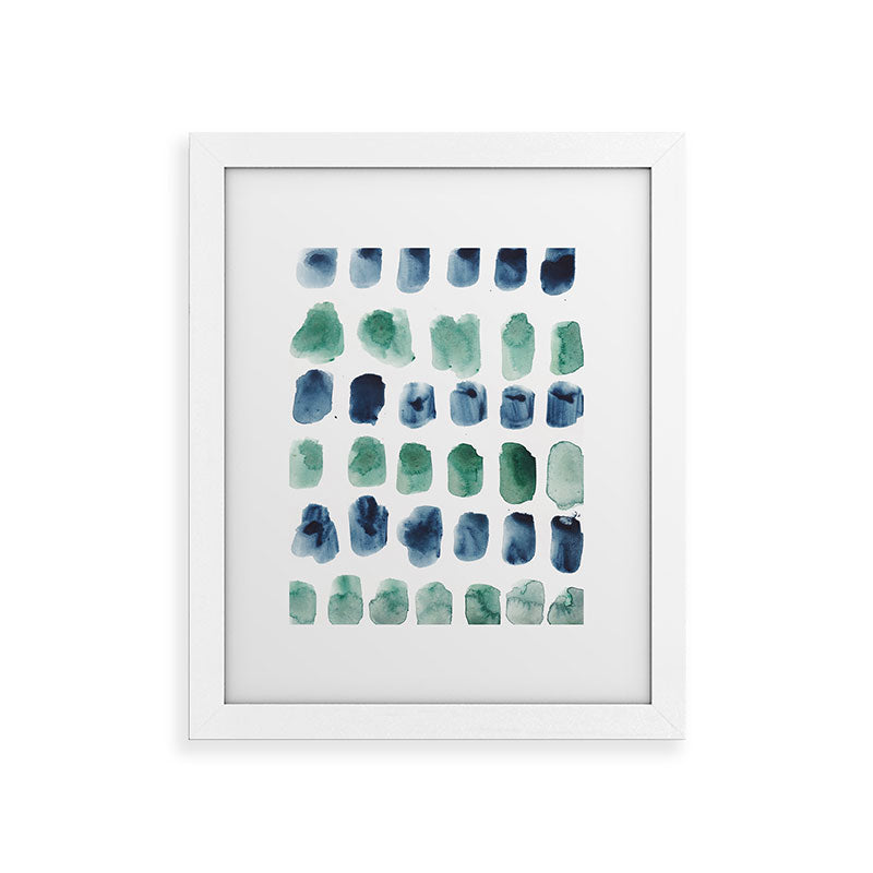 17  Minimalist Art 220419 Abstract Expressionism Watercolor Painting Valourine Design  Framed Art Print