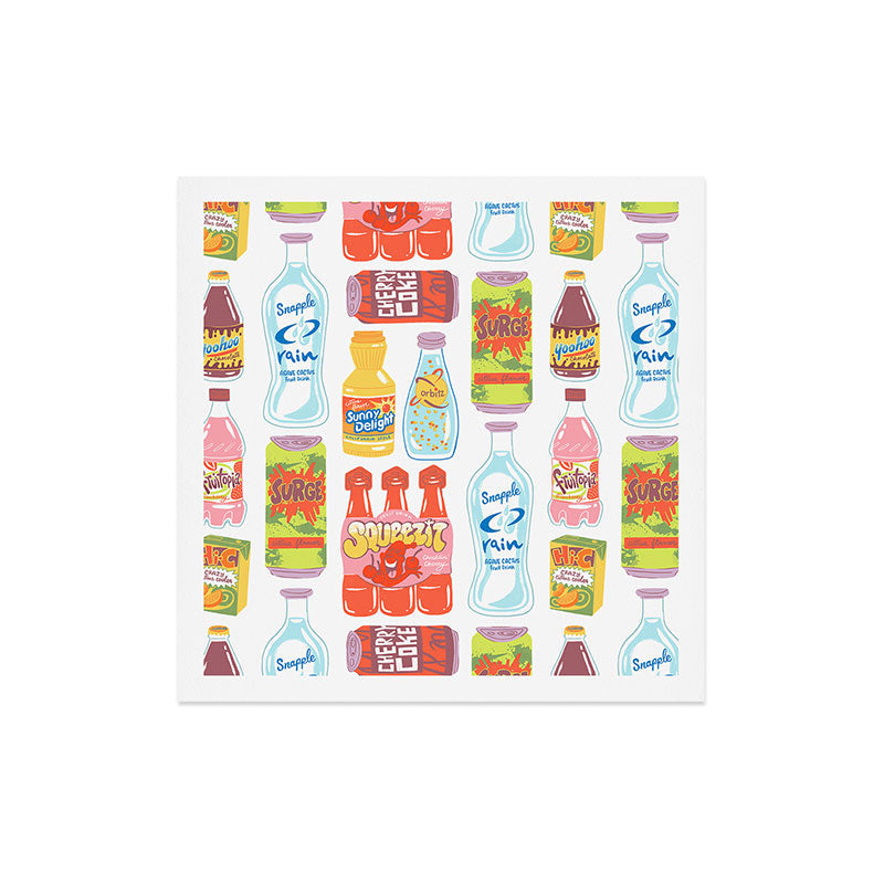 90s Drinks Art Print