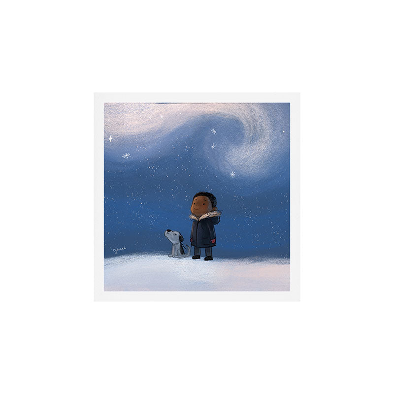 A Boy and his Dog Art Print