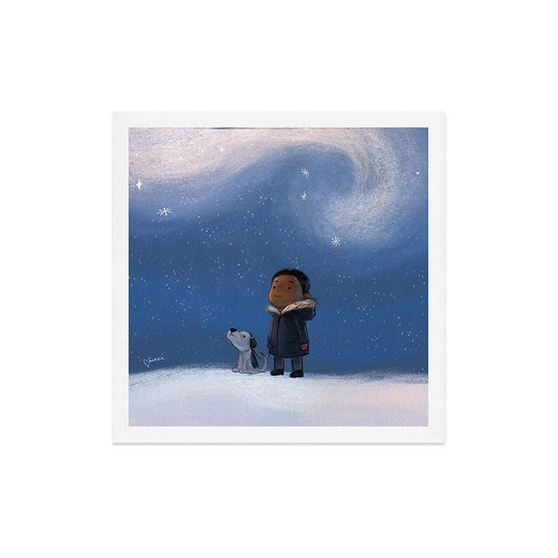 A Boy and his Dog Art Print