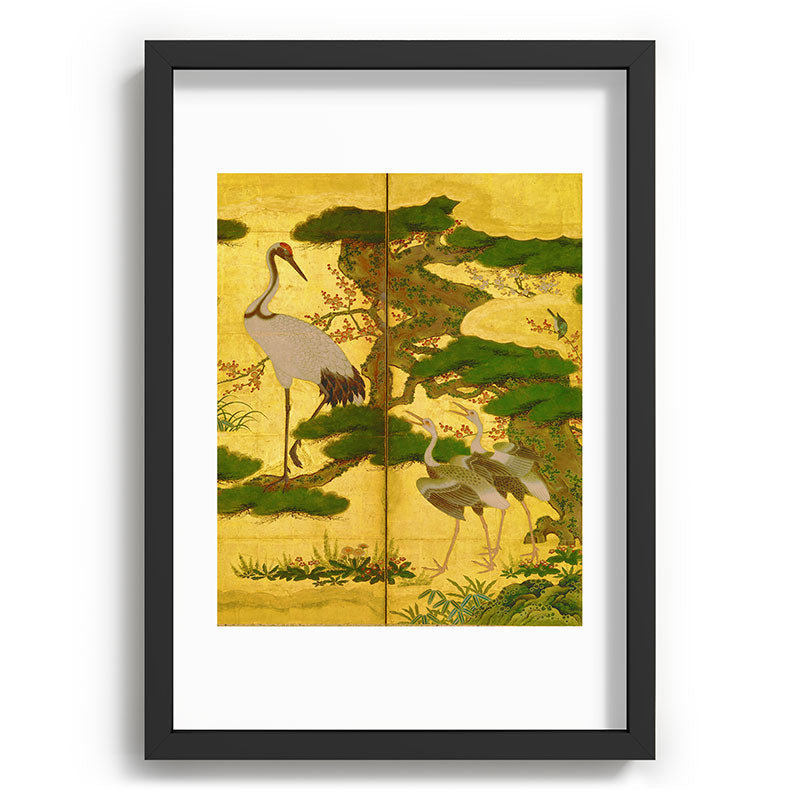 16th Century Japanese Birds & Flowers Framed Art Print