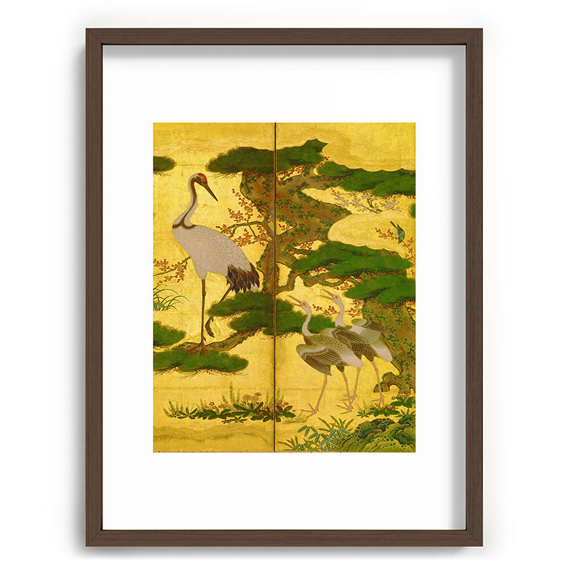 16th Century Japanese Birds & Flowers Framed Art Print