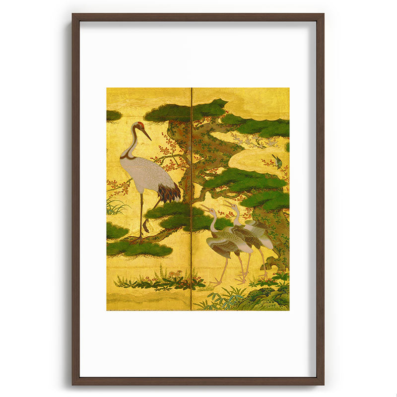 16th Century Japanese Birds & Flowers Framed Art Print
