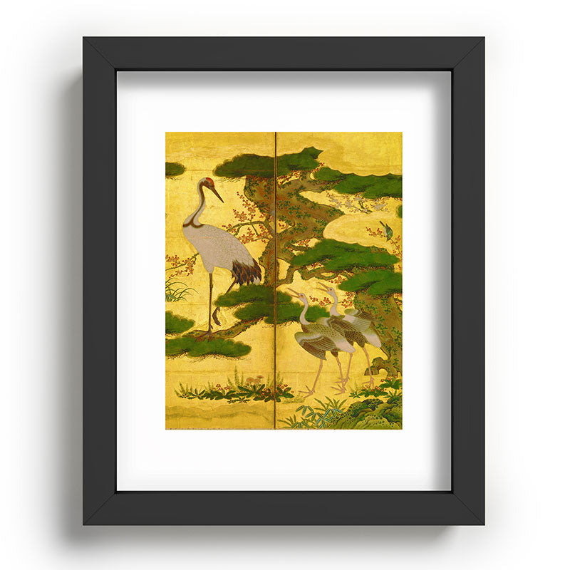 16th Century Japanese Birds & Flowers Framed Art Print