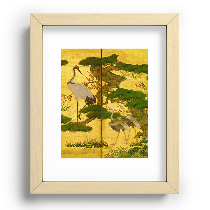 16th Century Japanese Birds & Flowers Framed Art Print
