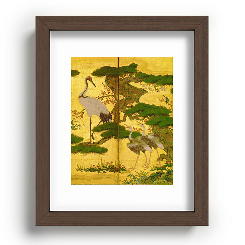 16th Century Japanese Birds & Flowers Framed Art Print