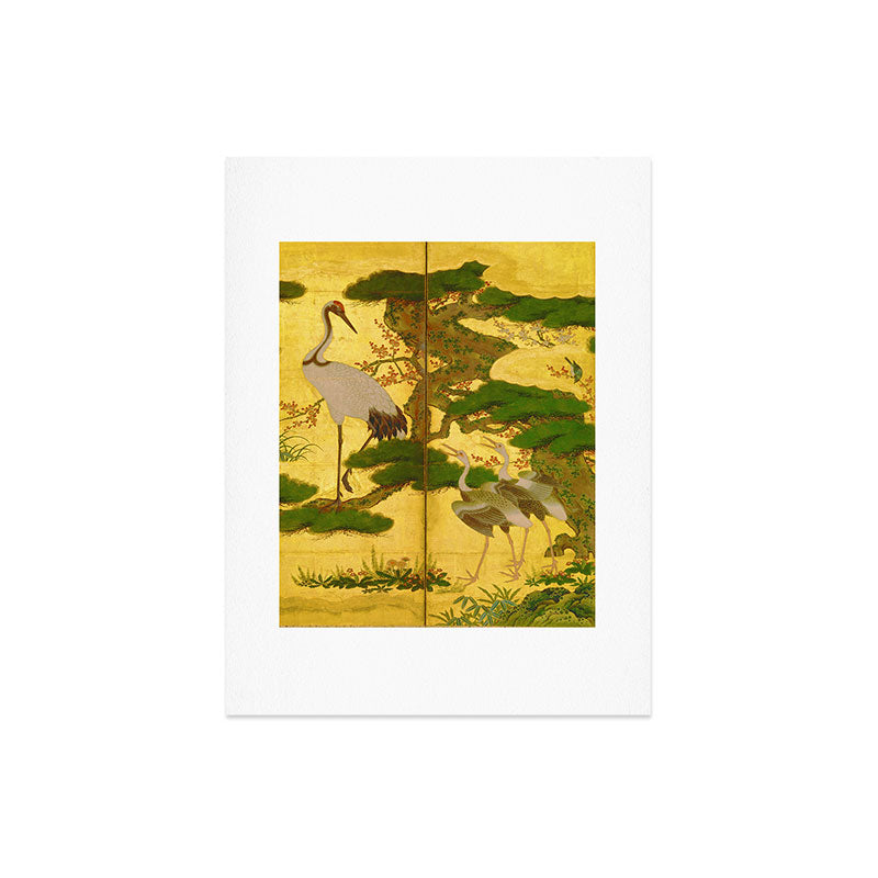 16th Century Japanese Birds & Flowers Art Print