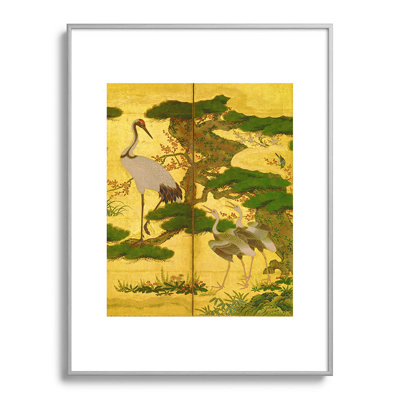 16th Century Japanese Birds & Flowers Framed Art Print
