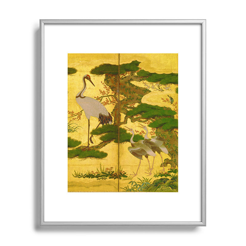 16th Century Japanese Birds & Flowers Framed Art Print