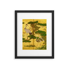 16th Century Japanese Birds & Flowers Framed Art Print