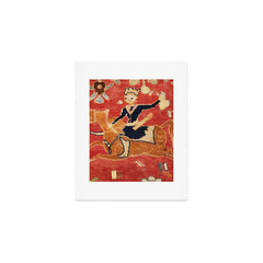 17th Century Isfahan Persian Animal Rug Print Art Print
