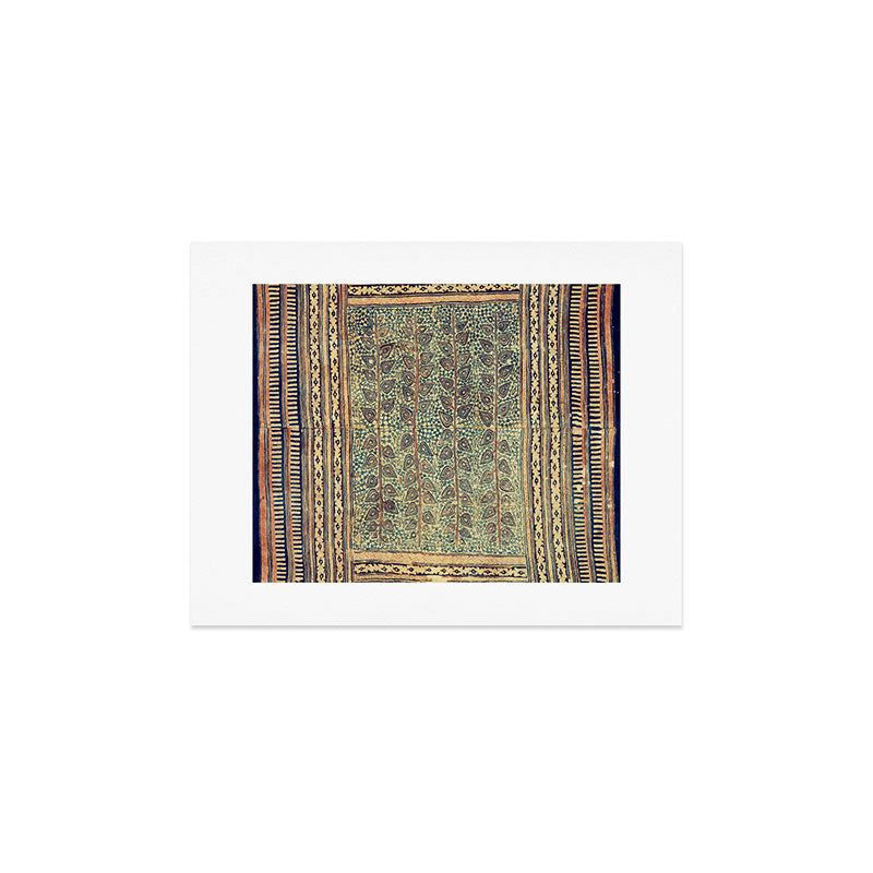18th Century Indian Tree Textile Digital Art Painting  Art Print
