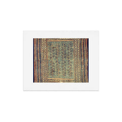 18th Century Indian Tree Textile Digital Art Painting  Art Print