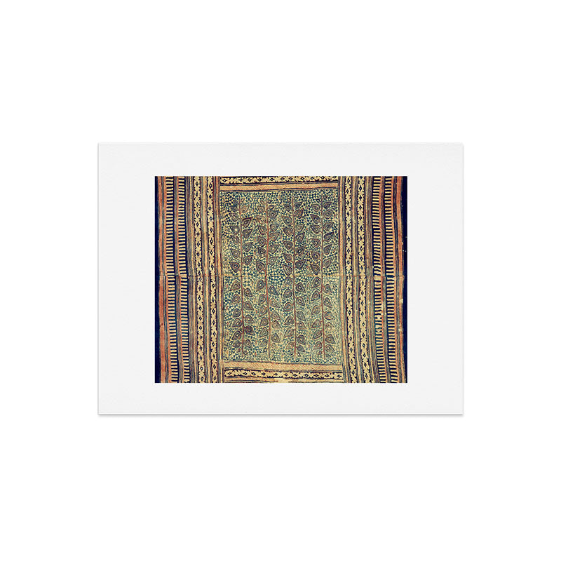 18th Century Indian Tree Textile Digital Art Painting  Art Print