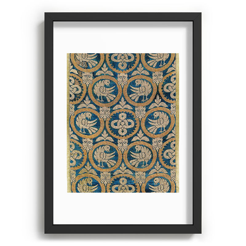 18th Century Spanish Textile Print Framed Art Print
