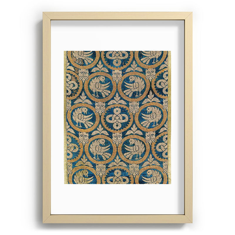 18th Century Spanish Textile Print Framed Art Print