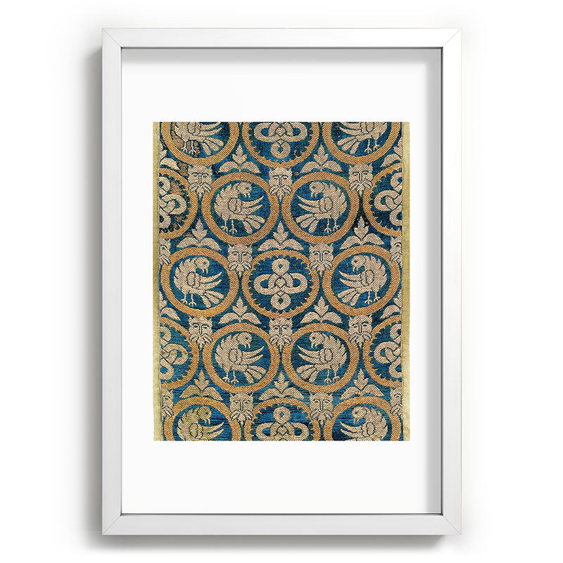 18th Century Spanish Textile Print Framed Art Print