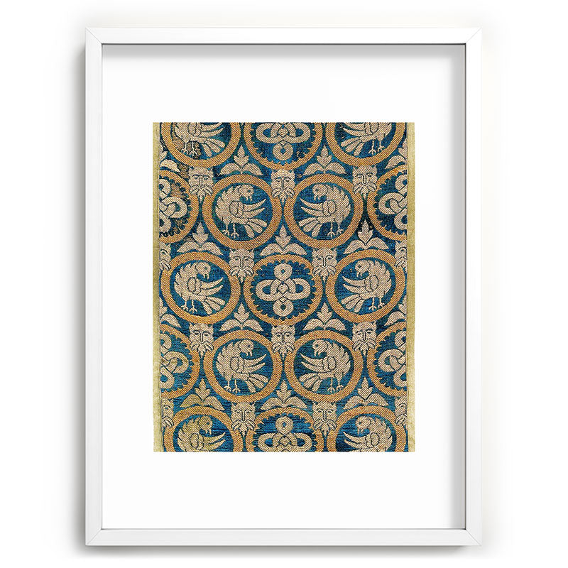 18th Century Spanish Textile Print Framed Art Print