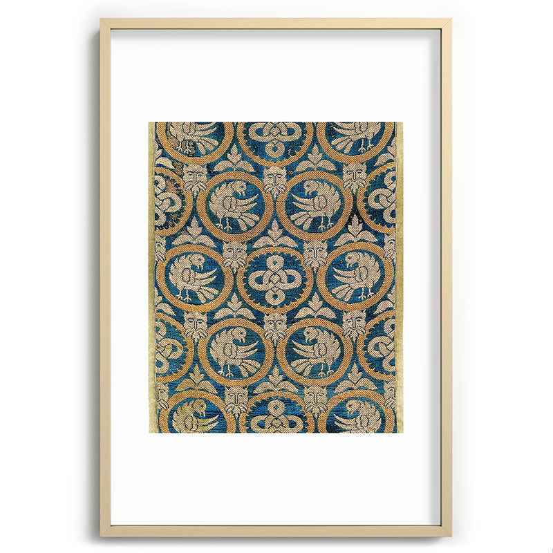18th Century Spanish Textile Print Framed Art Print
