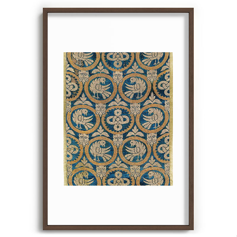 18th Century Spanish Textile Print Framed Art Print