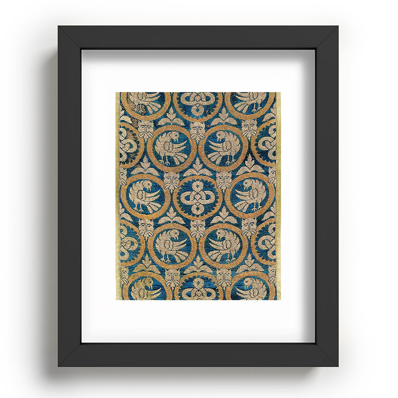 18th Century Spanish Textile Print Framed Art Print