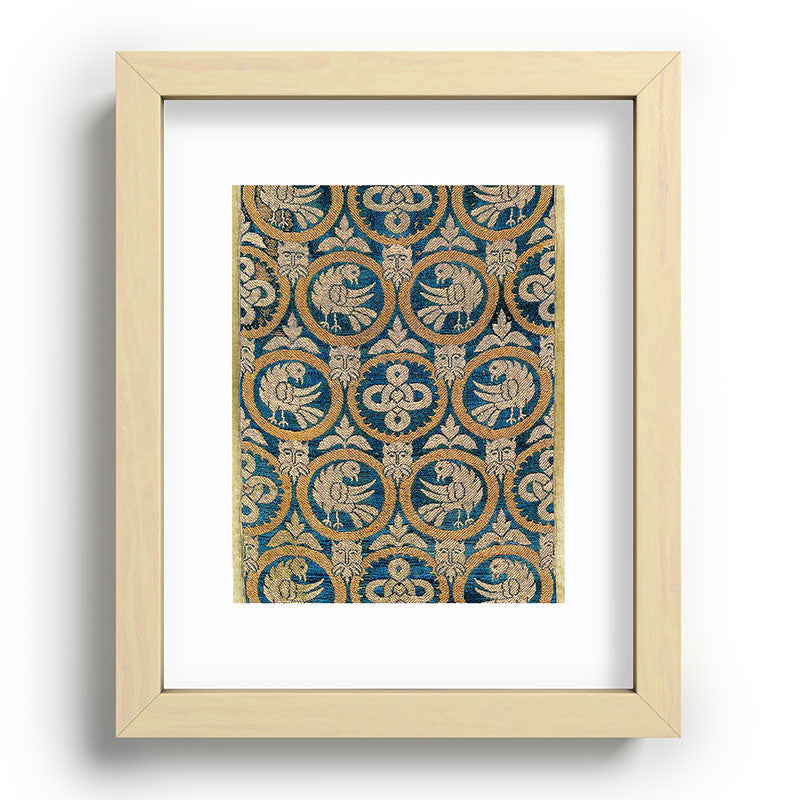 18th Century Spanish Textile Print Framed Art Print