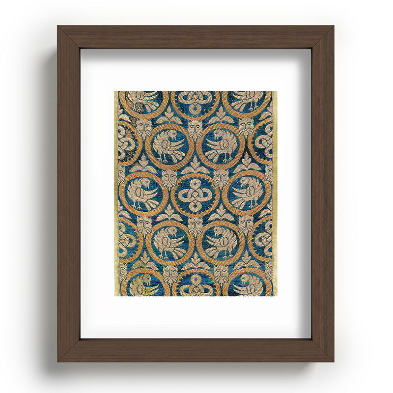 18th Century Spanish Textile Print Framed Art Print
