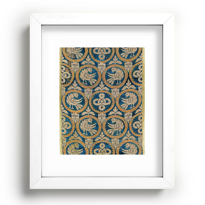 18th Century Spanish Textile Print Framed Art Print